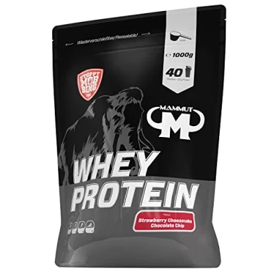 Obrázek Mammut Nutrition Whey Protein, Strawberry Cheesecake Chocolate Chips, syrovátka, bílkoviny, proteinový koktejl, 1000 g
