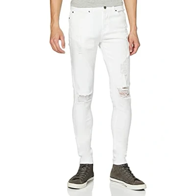 Obrázek Enzo Pánské džíny Skinny 30W / 30L bílá (White White).