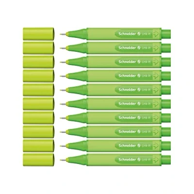 Obrázek Schneider Link It Fineliner (super jemné tužky s tloušťkou linky 0,4 mm, jednoduše se spojí a libovolně kombinují) 10 kusů, zelené jablko