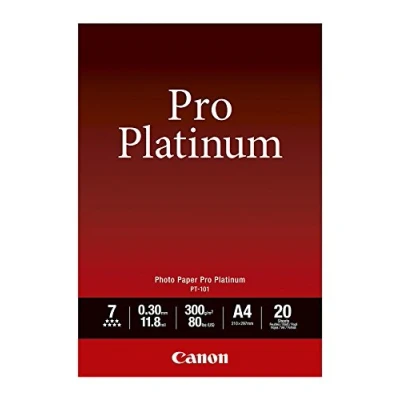 Obrázek Canon 2768B016 PT 101 pro platinum photo paper inkjet 300g/m2 A4 balení 20 listů