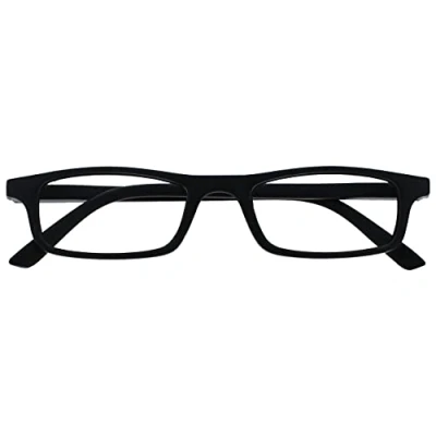 Obrázek Brýle na čtení podnikové černé lehké čtenáři designový styl pánské dámské pružinové panty R17 1 +2,00