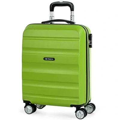 Obrázek ITACA Handgepäck Koffer Trolley Reisekoffer Mit Rollen und Hartschalenkoffer für Vielreisende. Pistaziengrün