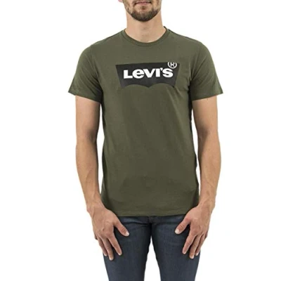 Obrázek Levi&#039;s Housemark Graphic TEE Triko s potiskem, Muži, Velikost: Large, Tech olive night