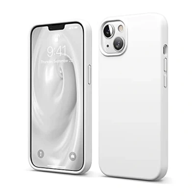 Obrázek elago Liquid Silicone Case kompatibilní s pouzdrem iPhone 13 (6,1&quot;), vysoce kvalitní silikon, ochrana mobilu na mobilní telefon: 3vrstvá struktura ochranné pouzdro, měkká podšívka z mikrovlákna odolná