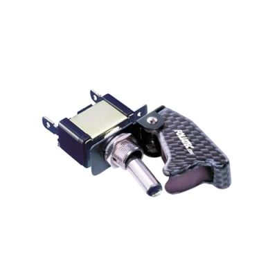 Obrázek FOLIATEC Kill Switch ON/OFF kolébkový spínač pro 6 24 V / 10 40 ampérů, cover carbon look