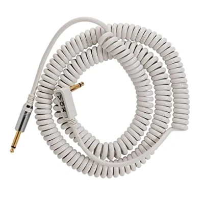 Obrázek Vox VCC090WH 9m Vintage Coiled Cable with Mesh Carry Bag White