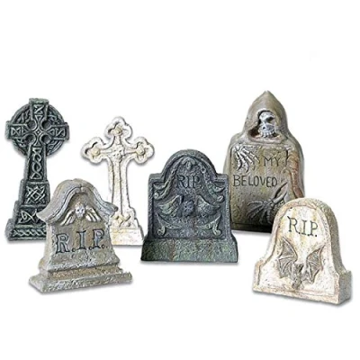 Obrázek Department 56 Doplňky na Halloween Collections sada figurek hrob, více velikostí, vícebarevné