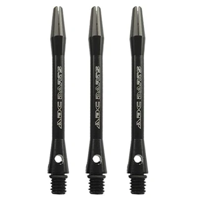 Obrázek abcdarts Unisex dospělí hliníková sada násadek shaft šipky, černá, M