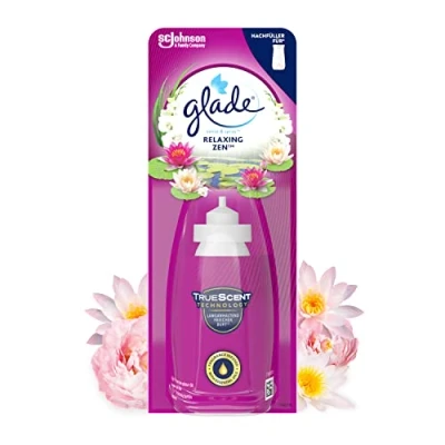 Obrázek Glade (Brise) náhradní náplň Sense &amp; Spray (pro přístroj osvěžovač vzduchu), relaxační Zen vůně 1 balení (1 x 18 ml)