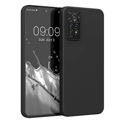 Obrázek kwmobile pouzdro kompatibilní s Xiaomi Redmi Note 11 pro / (5G) 12 (4G) měkké TPU silikonové Cover vhodné bezdrátové nabíjení černé matné