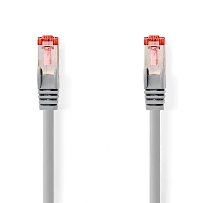 Obrázek Nedis CAT6 S/FTP Netzwerkkabel, RJ45 Stecker Stecker, Grau, 1,0 m