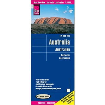 Obrázek Reise Know How Landkarte Australien / Australia (1:4.000.000): reiß und wasserfest (world mapping project)