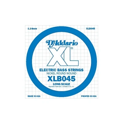Obrázek D&#039; Addario .045 jednotlivá pro Bass kytarová struna, Nikl Umsponnen