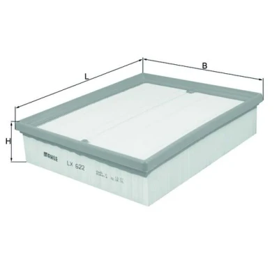 Obrázek Mahle Knecht LX 622 vzduchový filtr