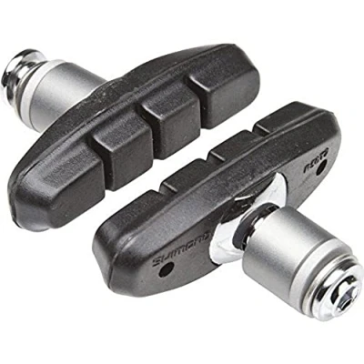 Obrázek Shimano BR CX50 R50T2 brake shoe and fixing bolts, large spacer, pair, Schwarz
