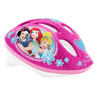 Obrázek STAMP Helma Girls S nastavitelným nastavením pasu (cca 53 56 cm) Princess Disney cyklistická helma, růžová,