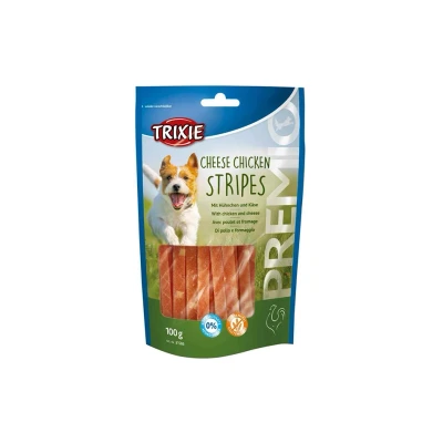 Obrázek TRIXIE Premio Chicken Cheese Stripes kuřecí pásky se sýrem 100g