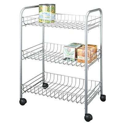 Obrázek Sprinter 938000039 univerzální 3patrový vůz, stříbrný, 41 x 23 61 cm, vzhled ušlechtilé oceli