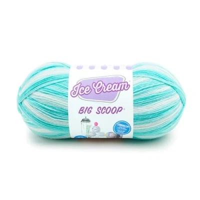 Obrázek Lion Brand Yarn Ice Cream Big Scoop Garn, Mint, 360 Fuß (1 Stück)