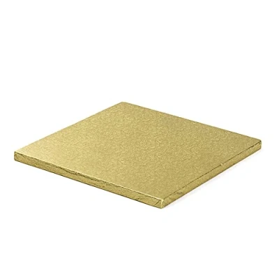 Obrázek DECORA 0931720 QUADRATISCHE TORTENPLATTE Gold cm 45X1,2 H