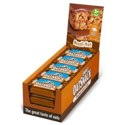 Obrázek Best Body Nutrition Davina Energy Oat Snack tyčinka ovesné vločky sacharidy ručně vyrobená 15 x 65 krabic, brazilská drážka, 975 g