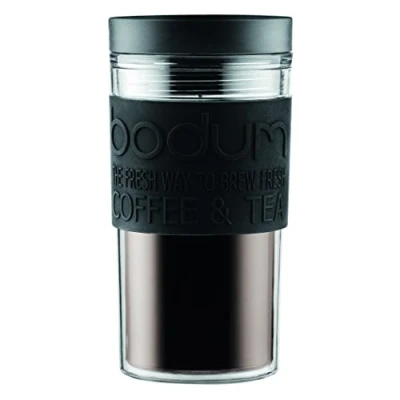 Obrázek Bodum Travel Mug, Doppelwandig, Kunststoff, 0.35 l, Schwarz, One Size (Pack of 1)