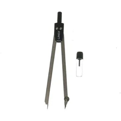 Obrázek Linex 162 Schul Zirkel, Schenkelmaß 140 mm, Ersatzmine, aus Metall, silber