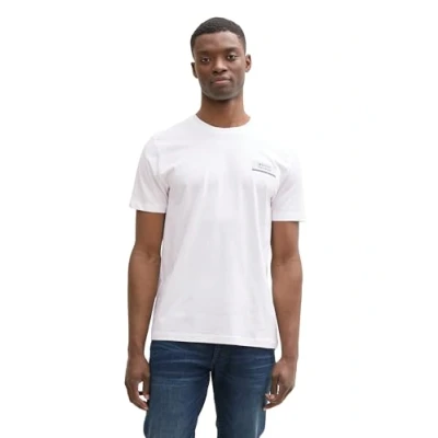 Obrázek TOM Tailor Denim Printed Triko s potiskem, Muži, Velikost: Medium, Outdoor white
