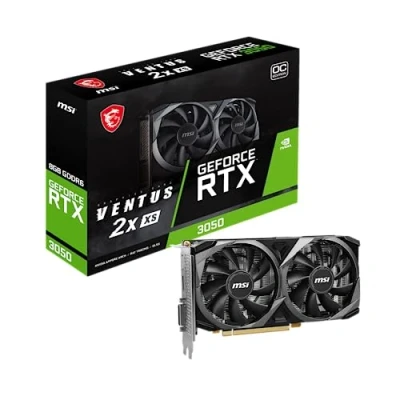 Obrázek MSI GeForce RTX 3050 Ventus 2X XS 8G OC 8GB GDDR6 paměť, 128 bitů, 14 Gbps
