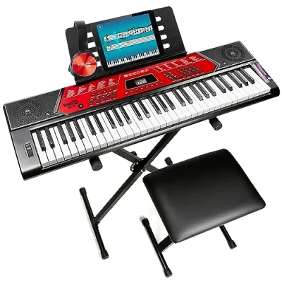 Obrázek RockJam 61 Key Keyboard Piano Kit with Pitch Bend