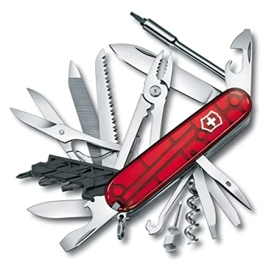 Obrázek Victorinox Švýcarský kapesní nůž velký, Cyber Tool L, Swiss Army Knife, Multitool, 39 funkcí, čepel, mini šroubovák 1,5 mm