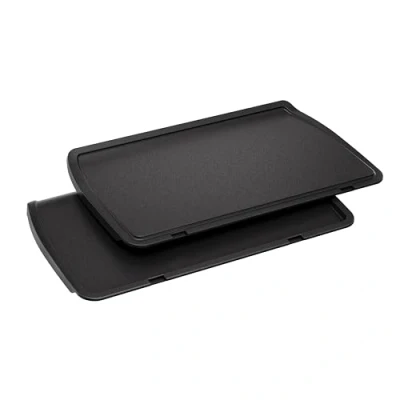 Obrázek Tefal Desky Plancha XL, kompatibilní s OptiGrill+ pro citlivé přísady, hliníkový tlakový odlitek nepřilnavým povrchem, černá, XA729810