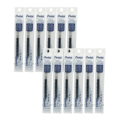 Obrázek Pentel LR7 CAX náhradní náplň pro gelové tužky EnerGel 0,7 mm kulový hrot, námořnická modrá, 12 kusů