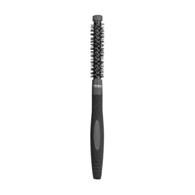 Obrázek Termix Evolution Plus. Profesionální tepelný kulatý kartáč na vlasy s keramickou trubicí pro kadeřnický salon. Speciálně husté a tvrdé vlasy. Afroamerické Průměr: 12 cm. Černý