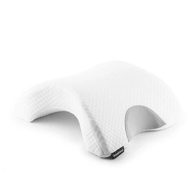 Obrázek InnovaGoods Viskoelastisches Nackenkissen für Paare, Ergonomisches Design Entspannung zu Zweit, Memory Schaum Druckentlastung, Abnehmbarer Bezug, Weiß, 36 x 12,5 30,5 cm,