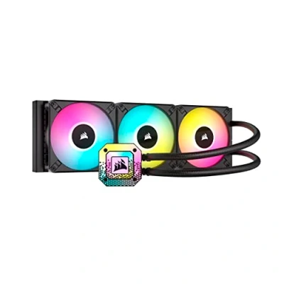 Obrázek Corsair iCUE H150i ELITE CAPELLIX XT Liquid CPU Cooler Drei AF120 RGB Lüfter 360mm Radiator Intel LGA 1700, 1200, 115X, 2066, AMD AM5, AM4 Inklusive COMMANDER CORE Schwarz,Desktop