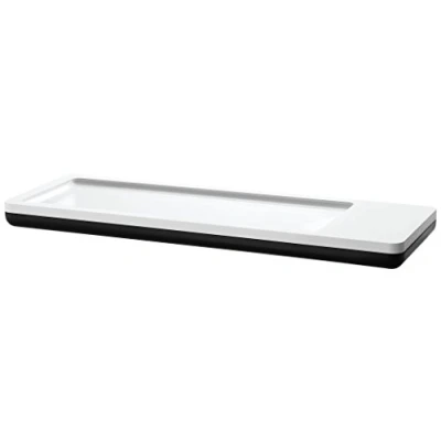 Obrázek HAN Pouzdro na tužky i Line CHROME elegantní, moderní přihrádka s magnetem pro kancelářské sponky a protiskluzové pěnové dno, 17650 32, bílá/černá