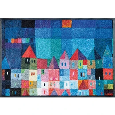 Obrázek wash+dry Rohožka, Colourful Houses 50 x 75 cm, uvnitř a venku, omyvatelná