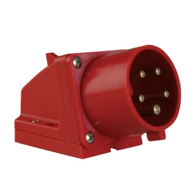 Obrázek Pce 47407L CEE pro ploché přístroje kabelů 32 A, 5pinový, Červená