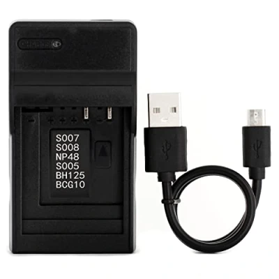 Obrázek CGA S007 USB nabíječka pro Panasonic DMC TZ11, TZ15, TZ4, TZ5, Lumix TZ1, TZ2, TZ3, TZ4K, TZ4S, TZ50 kamera a další