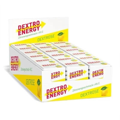 Obrázek DEXTRO ENERGY Kořenky citron + vitamín C (balení 18 ks) hroznový cukr kostky se sacharidy a vitamíny na podporu imunitního systému, k zásobování v každodenním životě zaměstnání