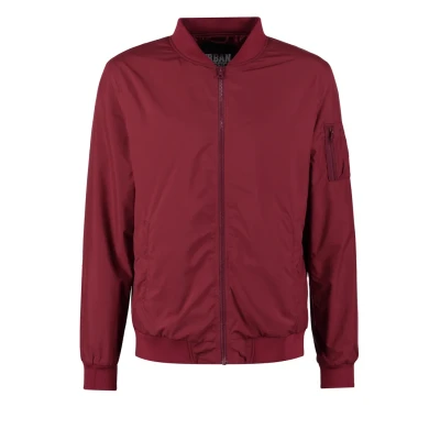 Obrázek Urban Classics Light Bomber Jacket bunda, Muži, Velikost: Small, Burgundy
