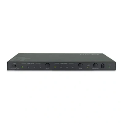 Obrázek FeinTech VAX04201 HDMI eARC Pass Matrix Switch 4x2 pro soundbar a 2 displeje 4K 60Hz Dolby Vision Atmos