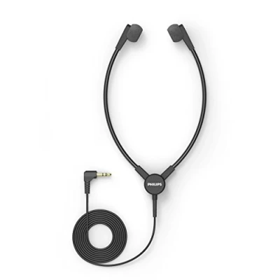 Obrázek Philips ACC0233 Player stetoskop sluchátka, diktační a reprodukční systémy bez kloubu třmenu, 3,5 mm jack, antracitová barva
