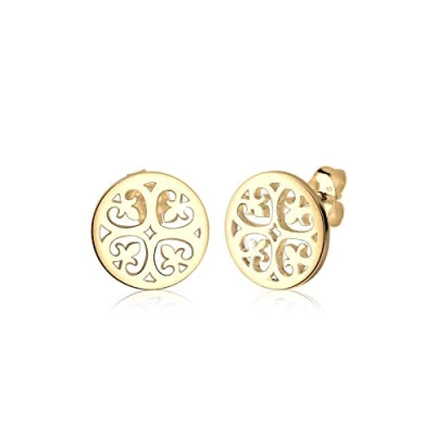 Obrázek Elli Ohrringe Damen Ornament Orientalisch in 925 sterling Silber vergoldet