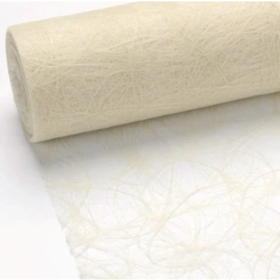 Obrázek 25 m x 20 cm Sizoweb® Vliesový originální ubrus běhoun na stůl krémová šampaňská svatbu, přijímání, křtiny, Vánoce...