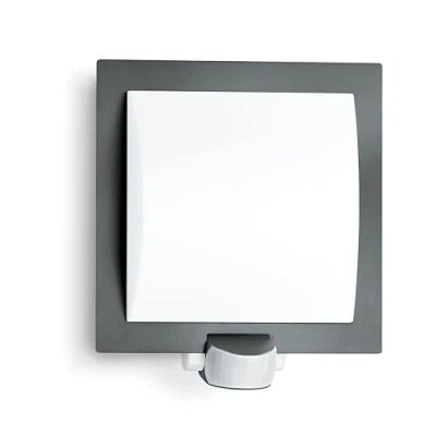 Obrázek Venkovní svítidlo Steinel L 20 antracit, nástěnná lampa s detektorem pohybu 180 , dosah max. 10 m, nárazuvzdorný, E27, 60 W, 23 x 24 8 cm, 035693
