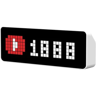 Obrázek ULANZI TC001 Smart Pixel Clock, Social Media Counter, digitální budík s počasím, AWTRIX Simulator, Retro Art zobrazovací tabulka Pomodoro hodiny noční stolek herní pokoj &amp; kancelář dekor
