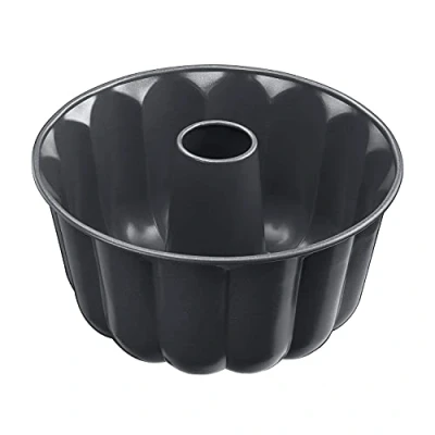 Obrázek Original Kaiser La Forme Plus forma na bábovku velká 24 cm, kulatá bábovku, extra vysoký okraj, koláč, smaltovaná dna, koláč s nepřilnavým povrchem, černá