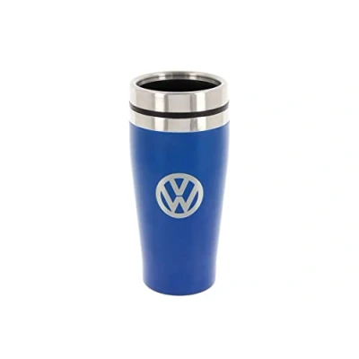 Obrázek BRISA VW Collection Originální termohrnek z ušlechtilé oceli Volkswagen (dvojstěnný / 450 ml/modrý)